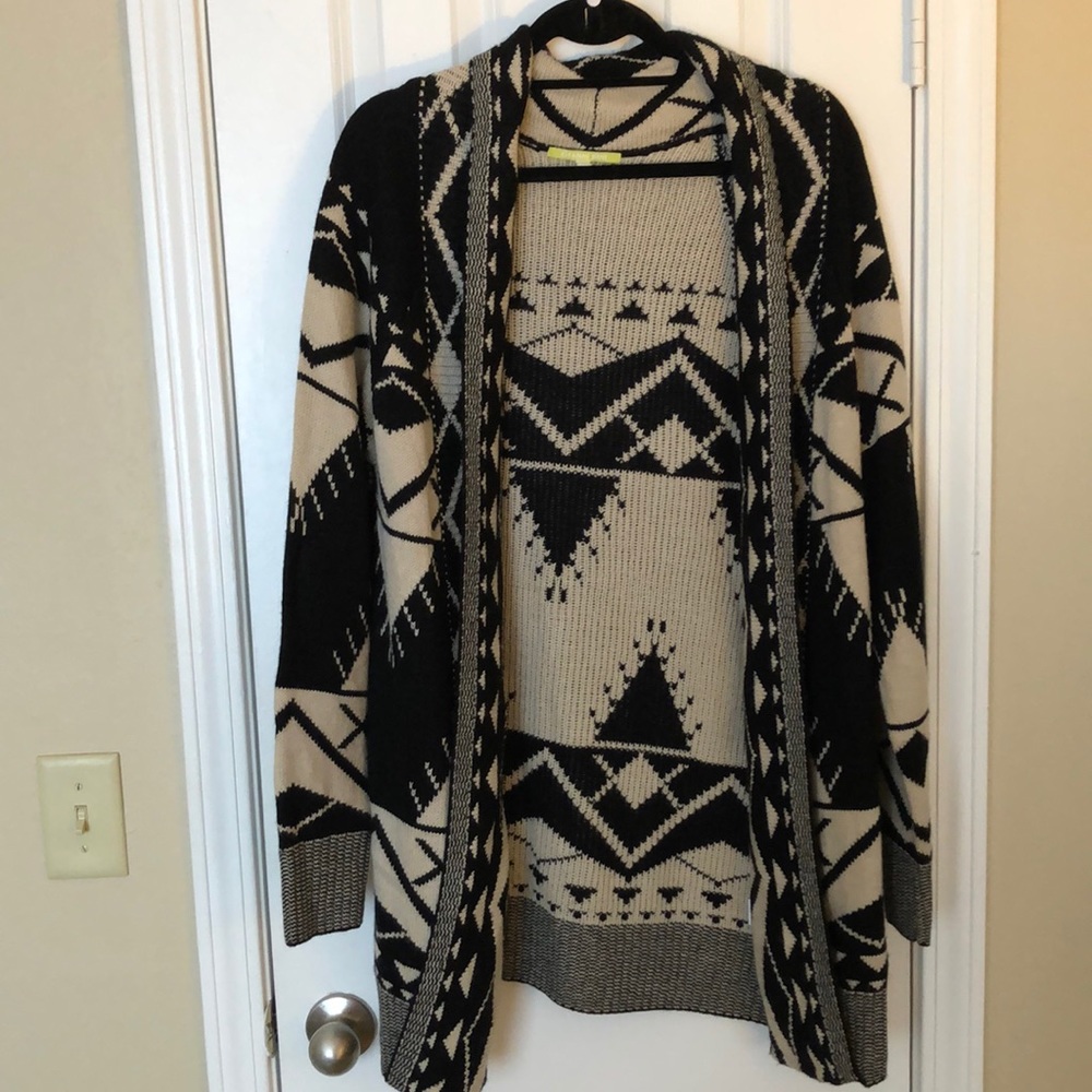 Aztec Print Cardigan